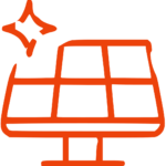 Icône nettoyage de panneaux photovoltaïques